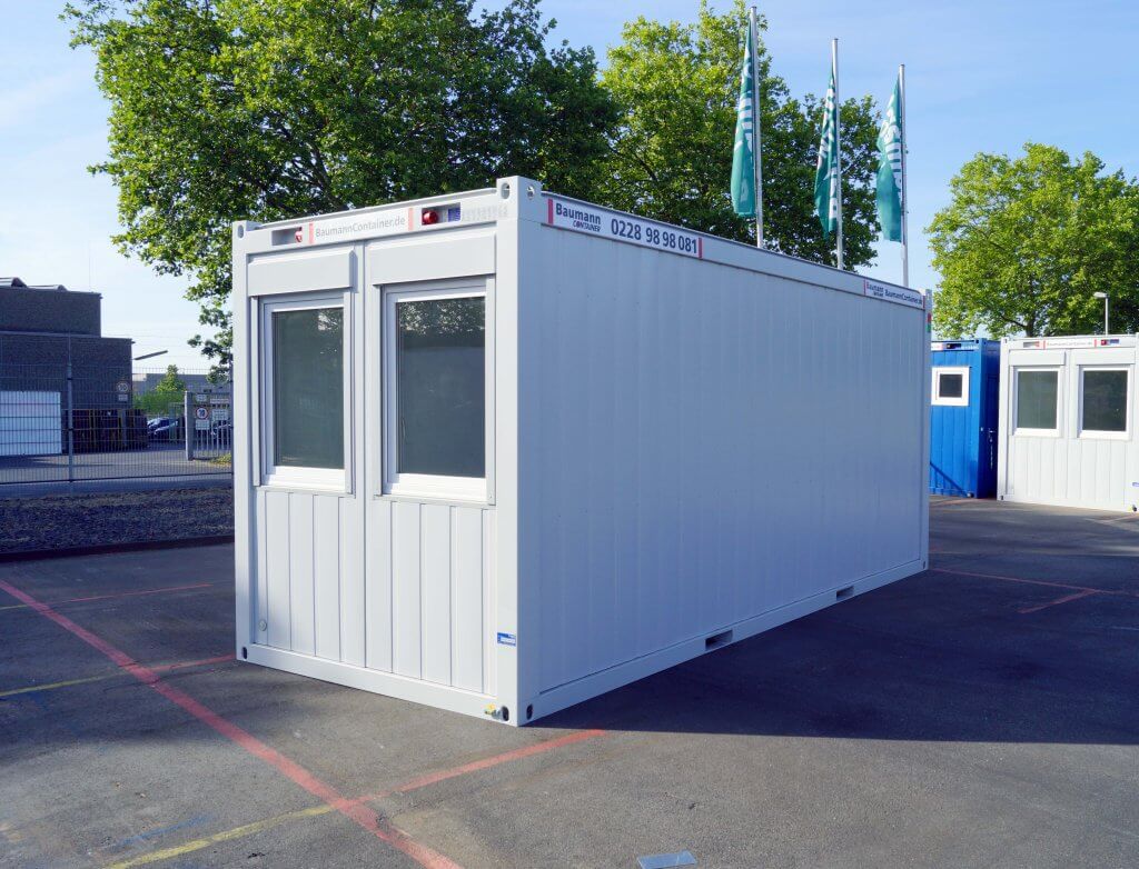 Oficina móvil de 20 pies con desgaste normal